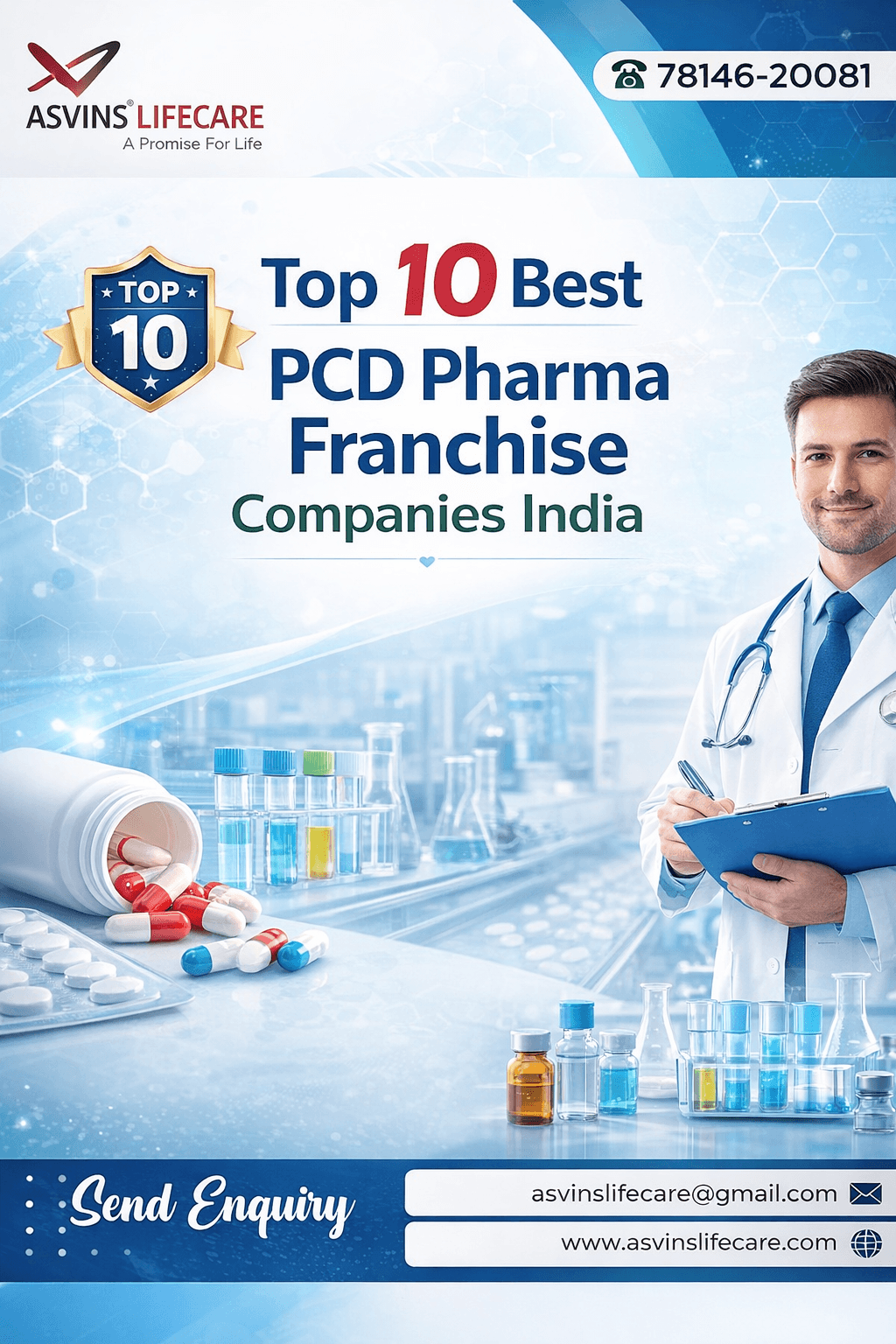 Top 10 Best PCD Pharma Franchise Companies India