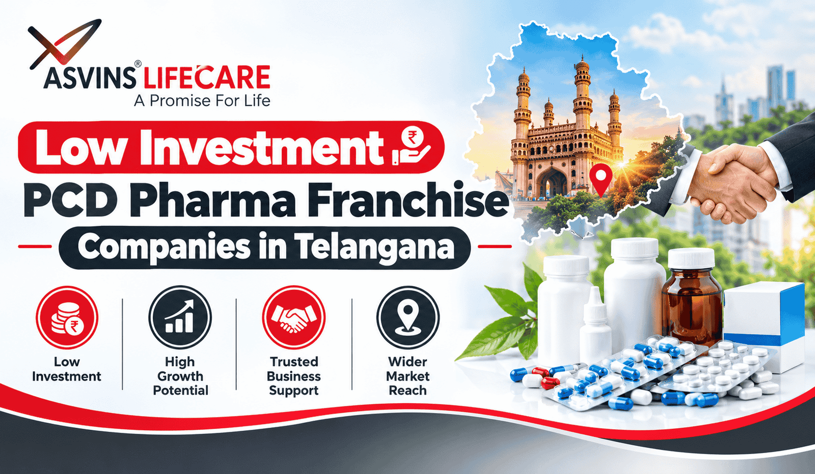 Low Investment PCD Pharma Franchise Companies in Telangana