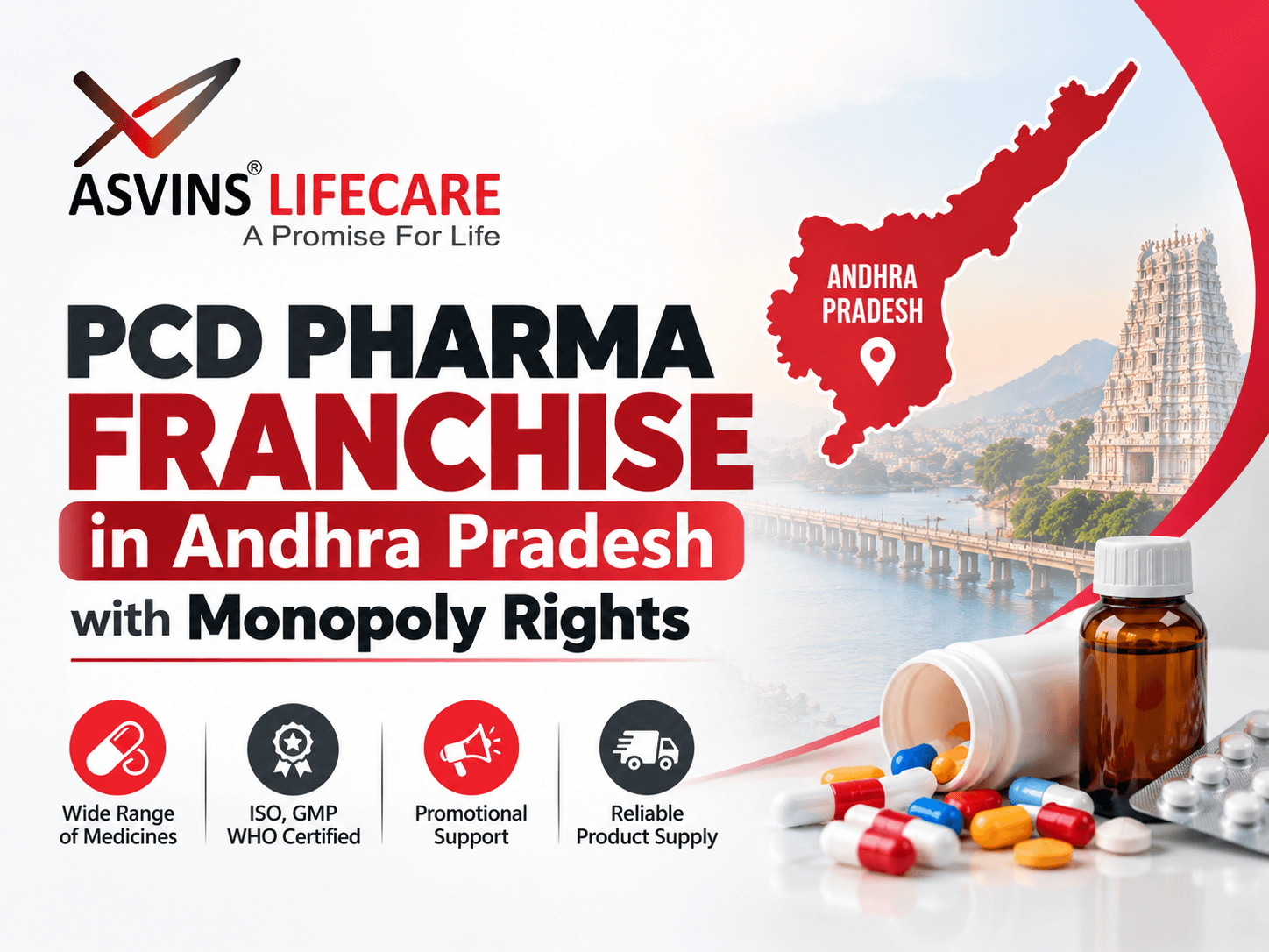 PCD Pharma Franchise in Andhra Pradesh with Monopoly Rights